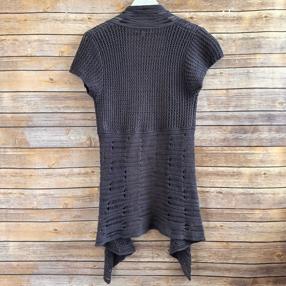 CAbi Short Sleeve Open Front Cardigan Sweater Style 286 Size Small - Picture 2 of 6